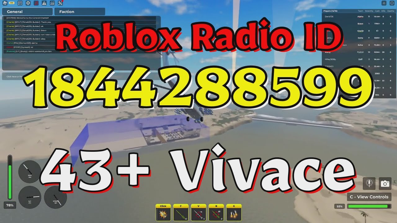 Vivace Color Code Vivace Roblox Radio Codes/IDs - YouTube