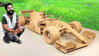 How to make Amazing F1 Racing Car(Ferrari) - Cardboard DIY