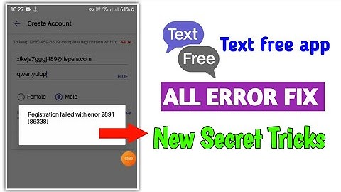 Fake WhatsApp number | Textfree Sign Up Problem Fix | Textfree error #Textfree #Textfree_error