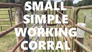 Small Simple Working Corral for Cattle #grassfed #beef #cows