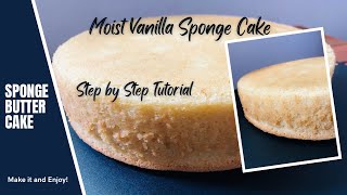 How to Make Soft and Sponge Butter Cake | பட்டர் கேக் | බටර් කේක් |Vanilla Cake|Sweet Bite & Craft.