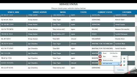 Blynk Digital Signage to show Service Status