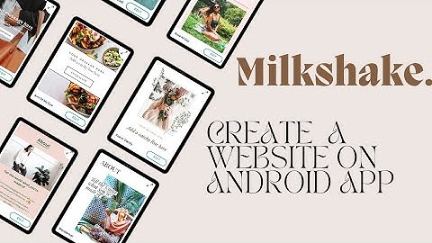 Create a mini website using Milkshake app (linktree alternative for instagram) #websitedesigner