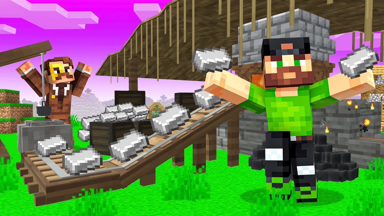 Building a SUPER SMELTER in my Minecraft Bunker