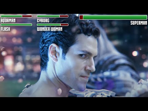 Justice League vs. Superman WITH HEALTHBARS | HD | Justice League