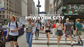 NEW YORK CITY WALKING TOUR MANHATTAN Broadway, Union Square, 8th Avenue, Columbus Circle, 7th Avenue