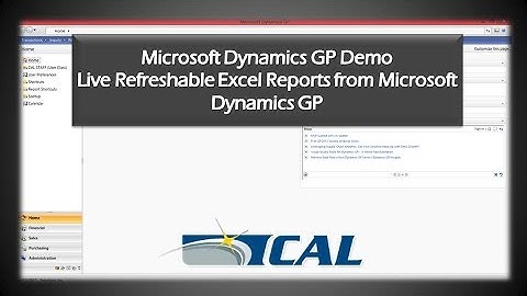 How to Use Live Excel Reports in Microsoft Dynamics GP