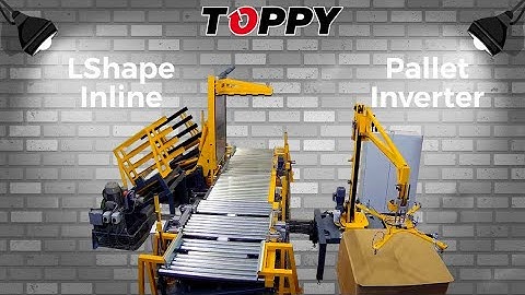 Inline Pallet Inverter "L-Shape Inline" (with Slip Sheet Handling)