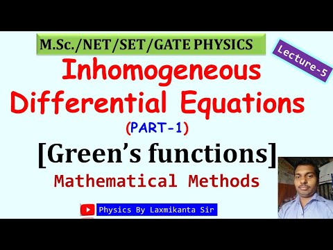 Lecture-5= Inhomogeneous differential