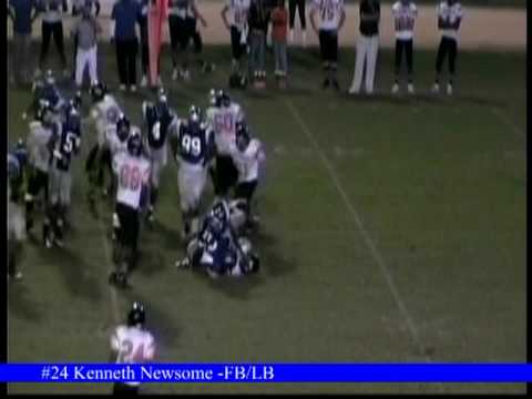#24 Kenneth Newsome FB/LB Westover High School