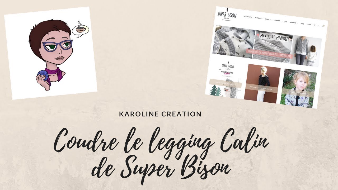 Coudre un legging : Legging calin super bison