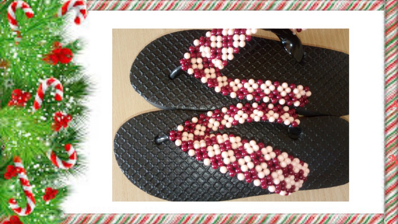 beaded slippers