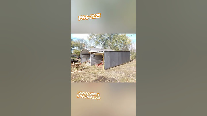 Turning a carport into a shop 1996-2023 #shorts