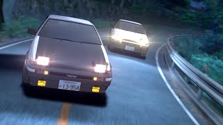 AE86 vs AE86 (Short version) - Initial D Final Stage