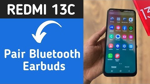 Redmi 13c Bluetooth earbuds settings || How to pair Bluetooth earbuds in Redmi 13c