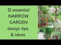 12 narrow garden design tips and ideas