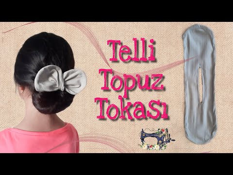 TELLİ TOPUZ TOKASI NASIL YAPILIR? SAÇ TOKASI YAPIMI| Elif Uzuner