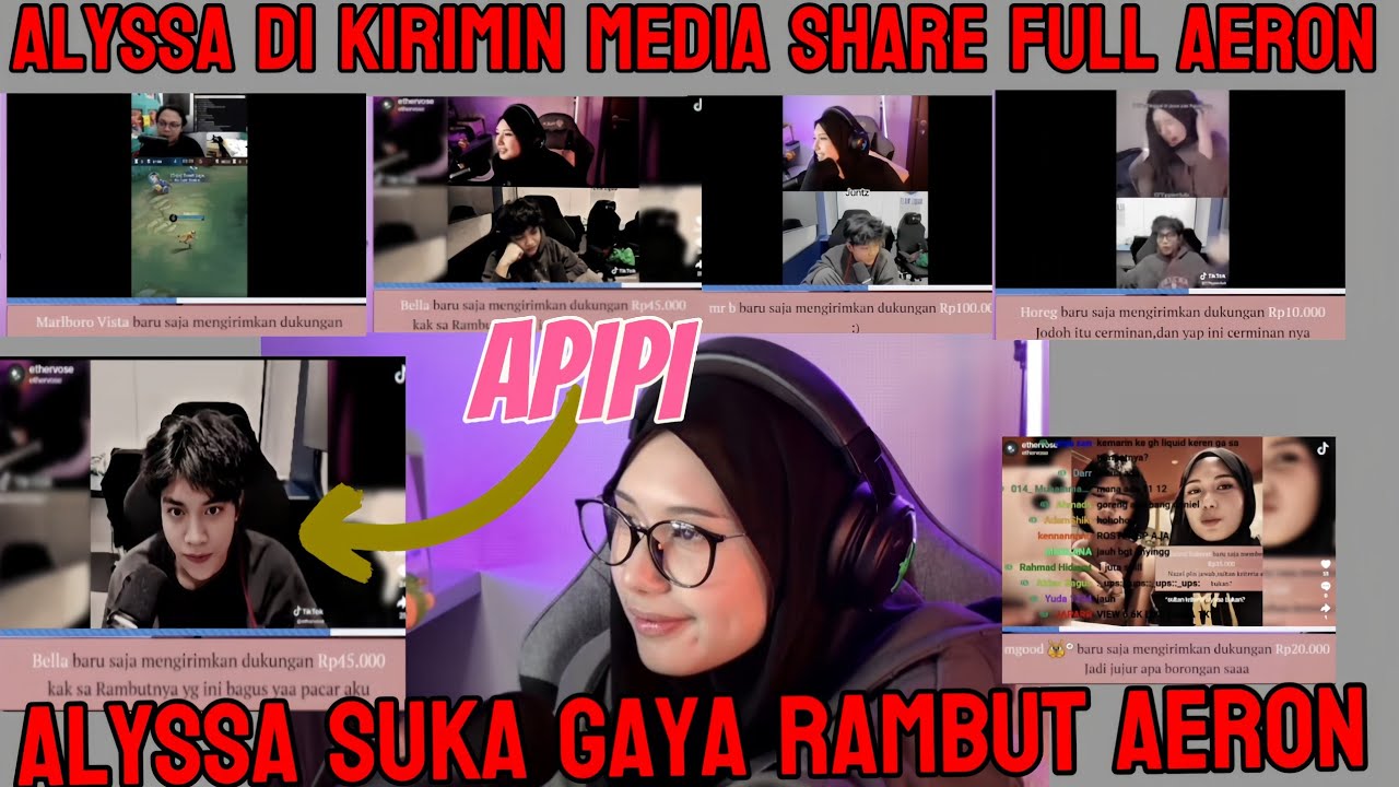 ALYSSA DI KIRIMIN MEDIA SHARE FULL AERON #alyssa #livestream