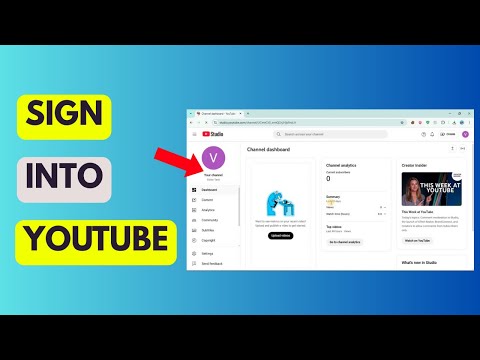 How To Login YouTube Channel Studio Account Login To YouTube Studio Sign In YouTube Channel