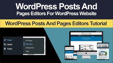 WordPress Posts And Pages Editors Overview In WordPress Website (Step By Step Tutorial)
