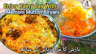 Authentic Mutton Memoni Biryani Rainy Day Preparing Delicious Memoni Biryani Mutton Biryani