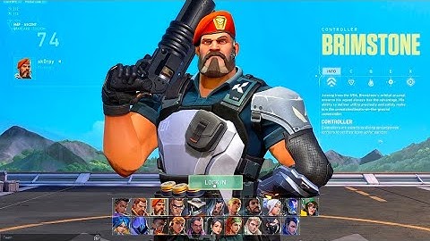 Brimstone Agent Select Animation In Valorant