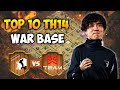 Top 10 TH14 War Base with Link | Queen Walkers vs X Team Early Bird Bases | Rush of Clans