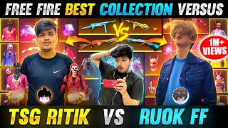 Ruok FF Vs TSG Ritik - Rarest Collection Versus | Thailand 🇹🇭vs India🇮🇳 - Who is Best - Freefire