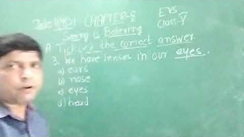 Class V EVS 04 09 2021 by Mr Rupesh Chapter 8 Seeing is believing