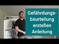 Gefhrdungsbeurteilung erstellen anleitung praxisbeispiel erklrung