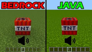 sounds of minecraft JAVA vs BEDROCK