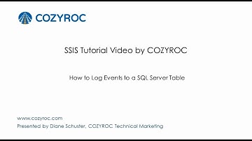 How to Start Logging to a SQL Server Table. Tutorial video by #COZYROC #SSIS #ETL