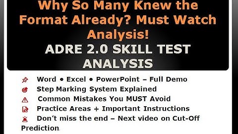 🚨 HSSLC Level ADRE 2.0 Skill Test Full Guide | Word, Excel, PPT | Step Marking & Reality Explained