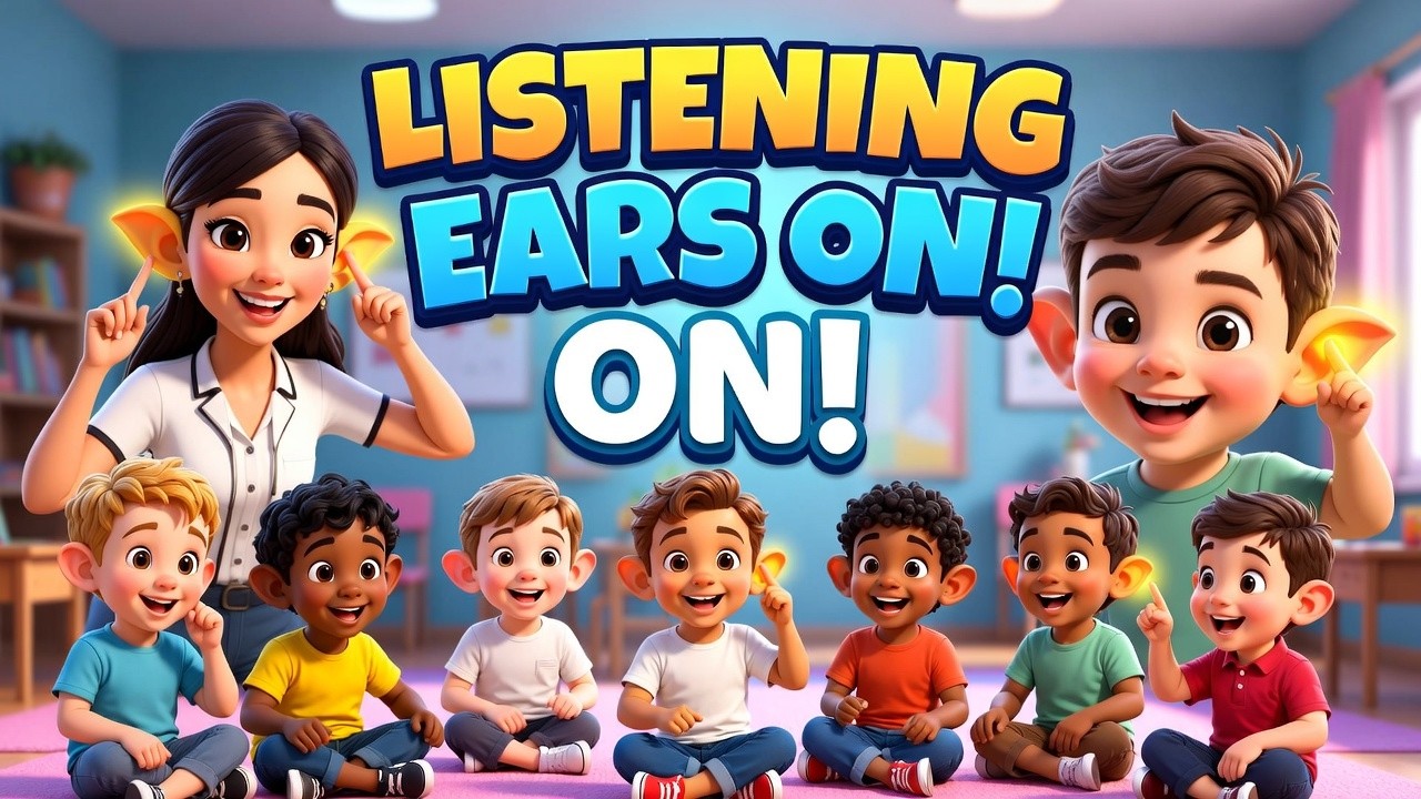 🎧 Listening Ears ON! 👂✨ Preschool Song That Actually Works