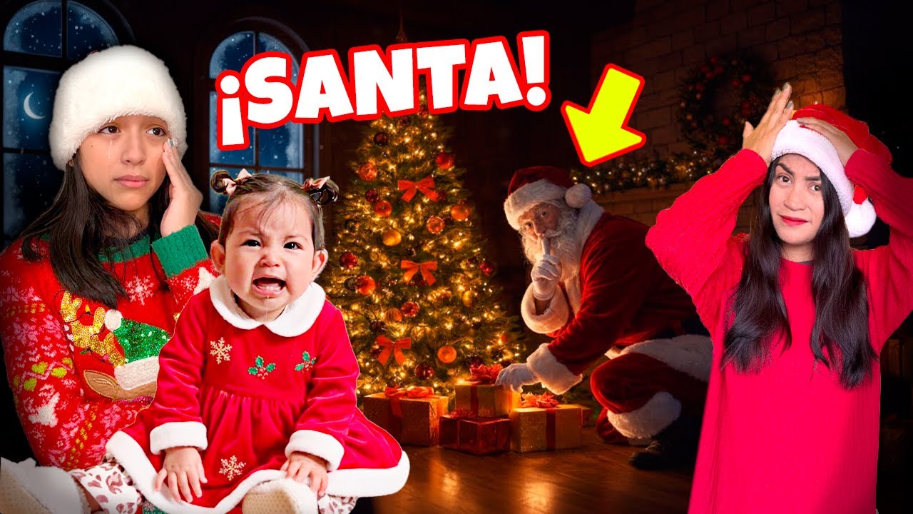 SANTA HACE LLORAR a EMMA Y ARANZA 😭 