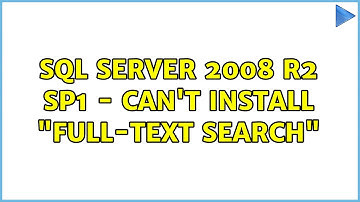 SQL Server 2008 R2 SP1 - Can