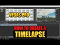 Tutorial: How To Make a Timelapse in Vegas Pro [ Edit, Settings, and Process ]