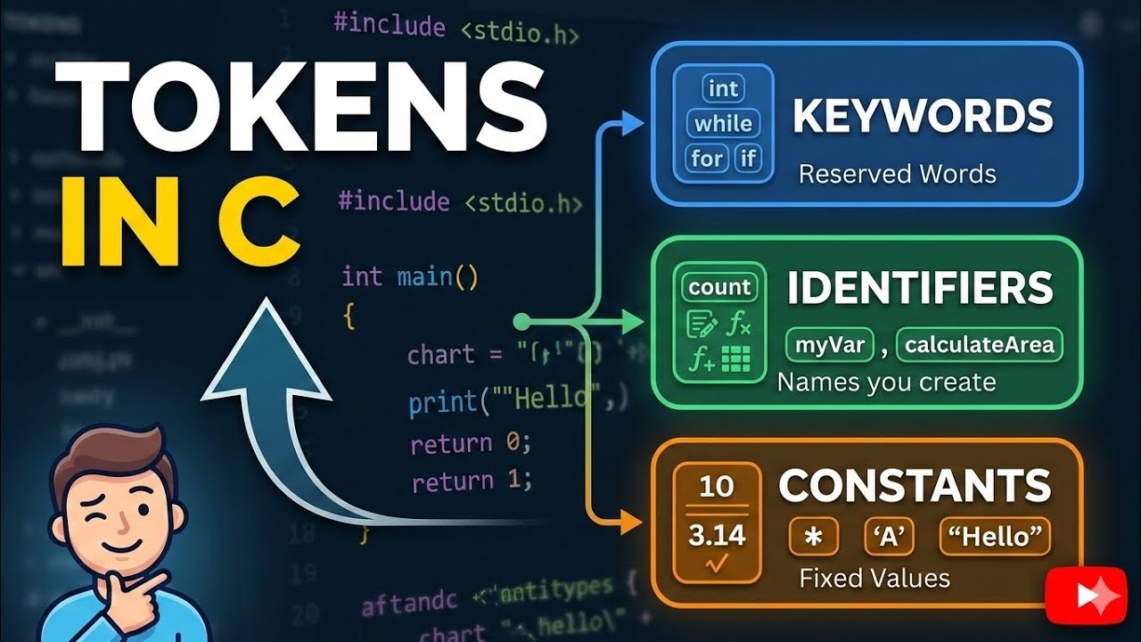C Language Tutorial Series – Part 6 | Tokens in C Program| Sarangee ...