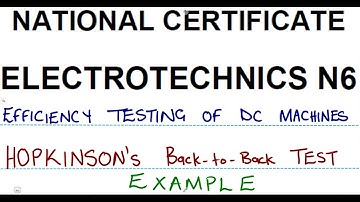 Electrotechnics N6 Hopkinson