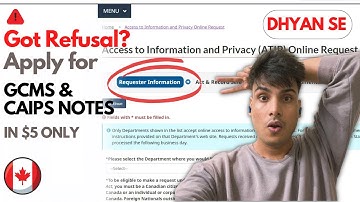 Step-by-Step Guide to Applying for ATIP CAIPS and GCMS Notes for $5 in Canada in 2023