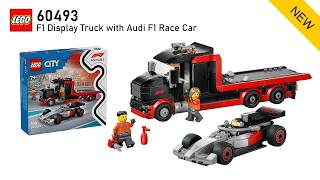 LEGO City Formula 1 60493 F1 Display Truck with Audi F1 Race Car (2026) - unbox and speed building