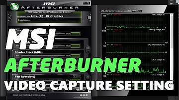 MSI AfterBurner Best Setting for VIDEO RECORDING