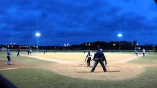 Crystal Coast Riptides 01 Vs Lady Blaze - Makyiah Mitchell Hit To Left Center 2 Rbi
