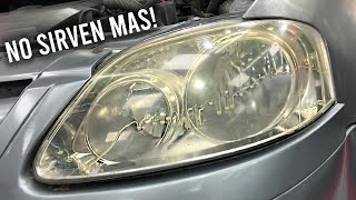 Como pulir faros/opticas de un auto 2.0 (LIJADO EN SECO) | Rodri Cabanay