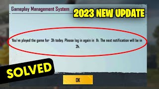 pubg mobile you've played the game for 3h hours today || pubg me 18 age kaise change kare 2023