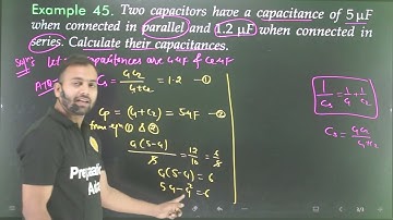Ex-45 Electrostatic potential and capacitance/two capacitors have a capacitance is 5 micro farad whe