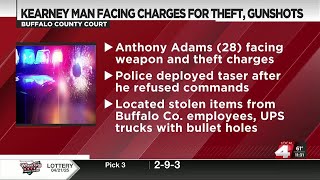 Kearney man charged in weekend theft, shots fired case