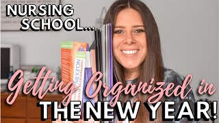 Let's Talk ORGANIZATION for my FINAL SEMESTER of NURSING SCHOOL and NCLEX PLAN | First VLOG in 2021