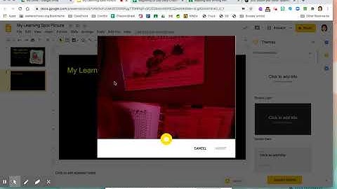 Insert a Picture Into Google Slides Using Camera