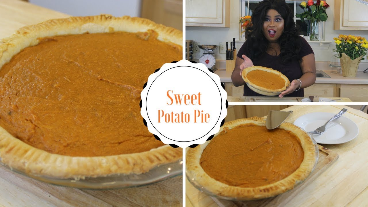 How to Make a Homemade Sweet Potato Pie & Crust YouTube